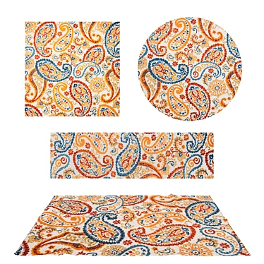 Versatile Set of 8 Rugs 3D model image 1 