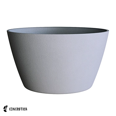 Classic Bowl Planter Collection: Stylish & Durable 3D model image 1 