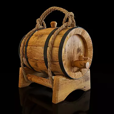 Oak Keg - 5L Wine/Whisky/Cognac 3D model image 1 