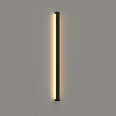 Sleek LED Wall Lamp 3D model image 1 