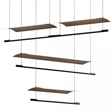 Affordable Hanging Lamps: LÁMINA Alternative 3D model image 1 