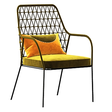 Panarea Lounge Chair: Stylish and Comfortable 3D model image 1 