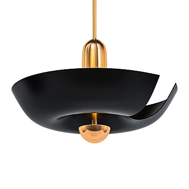 Elegant Cosmic Suspension Lamp 3D model image 1 