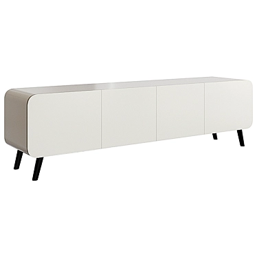 Sleek TV Cabinet: Hilda 3D model image 1 