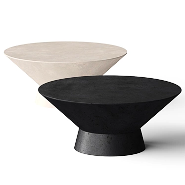 Elegant Beckham Cocktail Coffee Table 3D model image 1 