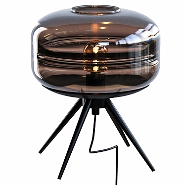 Adler Glass Dome Lamp: Modern Illuminate 3D model image 1 