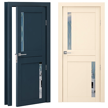 Russian Style Doors: Authentic & High-Quality 3D model image 1 