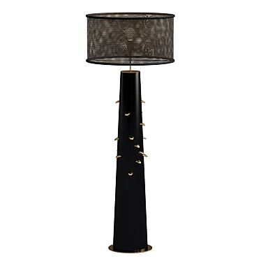 Elegant Moss Floor Lamp 3D model image 1 