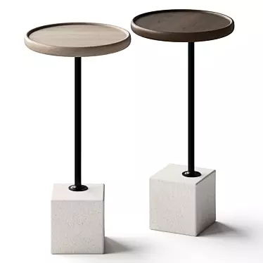 Elegant Davies Accent Side Table 3D model image 1 