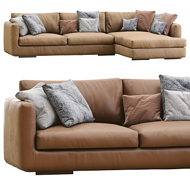 Sleek Flexform Magnum Sofa 3D model image 1 