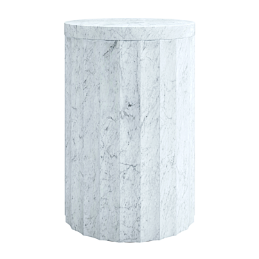 Luxury Marble Column Tables 3D model image 1 