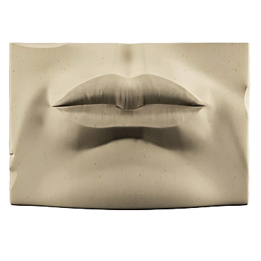 Sculpted Lips Planter 3D model image 1 