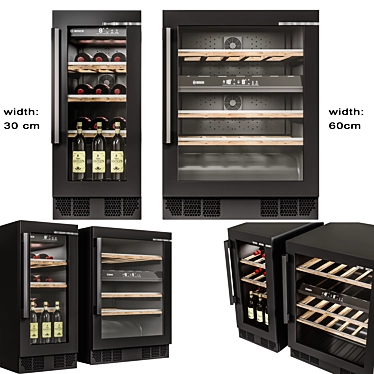 Bosch Wine Cabinet: Sleek Storage 3D model image 1 