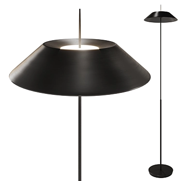 Elegant Mayfair Floor Lamp 3D model image 1 