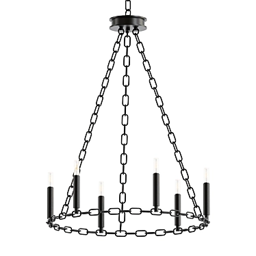 Elegant Tunstall Chandelier 3D model image 1 