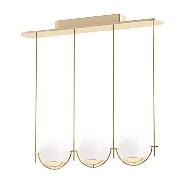 Elegant Rondure Pendant Light 3D model image 1 