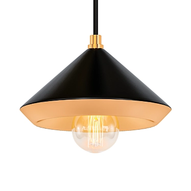 Mitzi Marnie 8" Aged Brass Mini Pendant 3D model image 1 