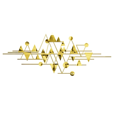 Elegant Geometric Wall Art 3D model image 1 