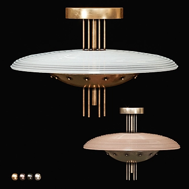 Signal Y Ceiling Light: Modern Elegance 3D model image 1 