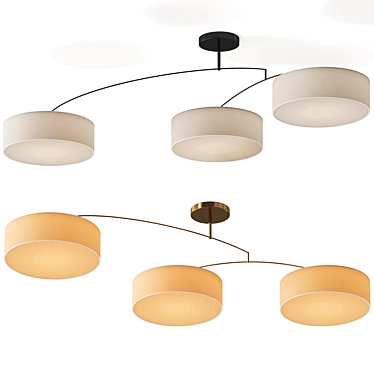 Orion Ceiling Lamp: Modern and Sleek 3D model image 1 