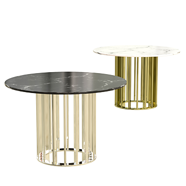 Elegant Chicago Dining Table 3D model image 1 