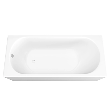 Elegant Betty 180x80 Acrylic Bath 3D model image 1 