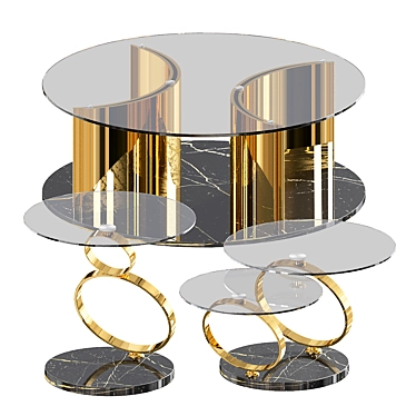 Elegant Abelia Coffee Table 3D model image 1 