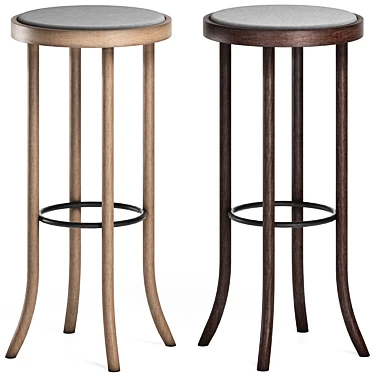 Sleek Select Bar Stool: Horgenglarus 3D model image 1 