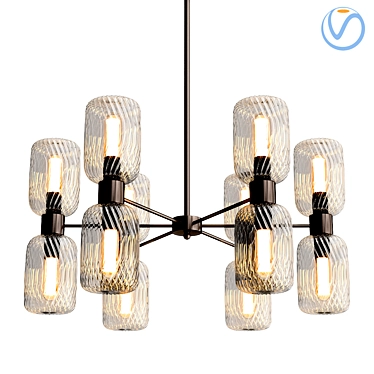 Elegant Jamy Chandelier 3D model image 1 