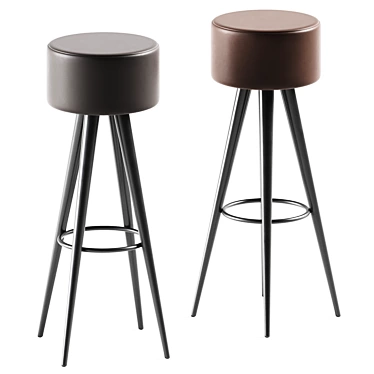 Golia Leather Bar Stool by Zeus Noto