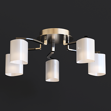 Freya Sol Chandelier: Elegant Ceiling Lighting 3D model image 1 