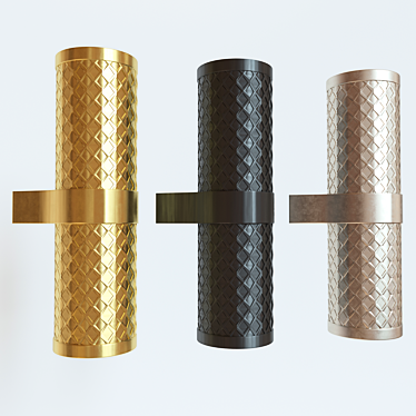 Focus Design Gold Wall Sconce 3D model image 1 