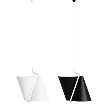 LYFA Mosaik Pendant Light: Stylish Up/Down Lighting 3D model image 1 