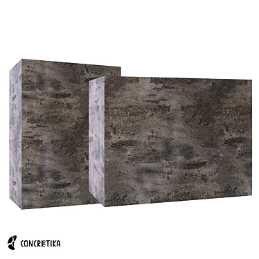 Modern Concrete Planter Collection: Devider 3D model image 1 