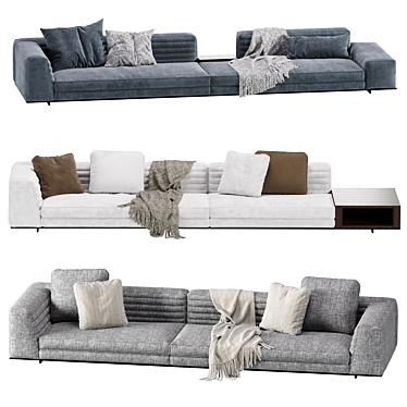 Roger Minotti: Modern Sofa in 3 Versions/Colors 3D model image 1 