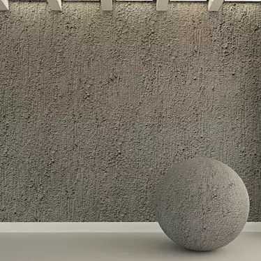Vintage Concrete Wall Plaster 3D model image 1 