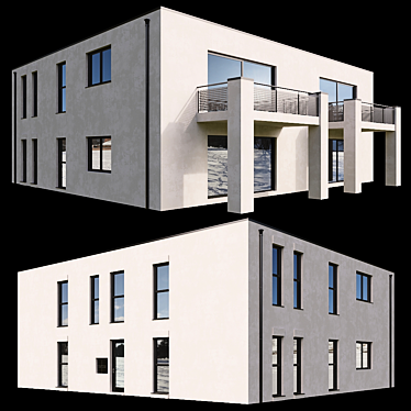 Contemporary Urban Villa 3D model image 1 