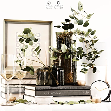 Elegant Decor Set 055: High-Quality 3D Models 3D model image 1 