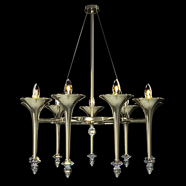 Sigma L2 Luxury Crystal Chandelier 3D model image 1 