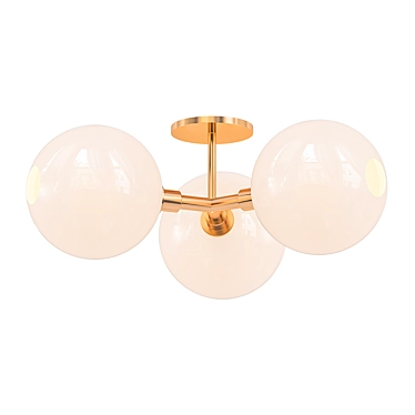 Sleek Stem 3x Sconce: Elegant Lighting Solution 3D model image 1 