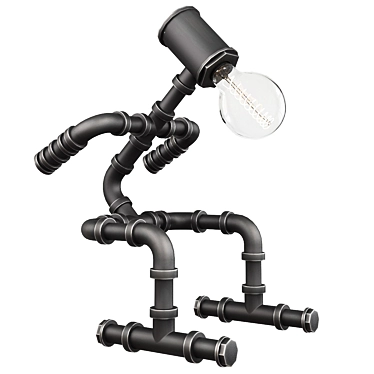 Wholesale Robot Pipe Lamp - Futuristic Industrial Lighting 3D model image 1 