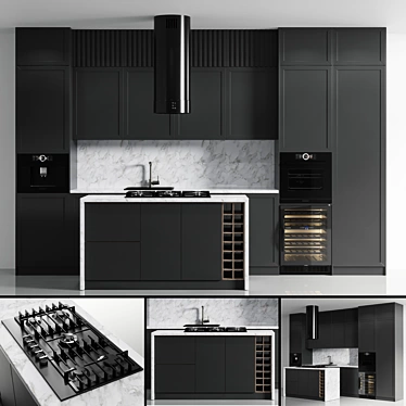 Bosch Kitchen No. 16: Versatile and Stylish 3D model image 1 