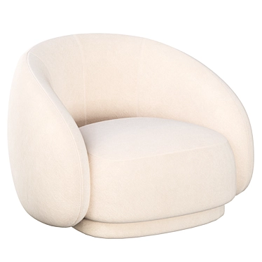 Sophisticated Julep Armchair: Tacchini's Ultimate Comfort 3D model image 1 