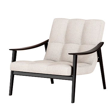 FYNN Armchair: Sleek & Sophisticated Design 3D model image 1 