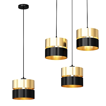 Elegant TK Lighting Hilton Pendant 3D model image 1 