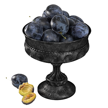 Fresh and Juicy Plums`` 3D model image 1 