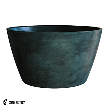 Title: Midnight Bowl Concrete Planters 3D model image 1 