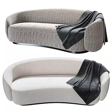 Amore Sofa: Organic Elegance & Exceptional Comfort 3D model image 1 