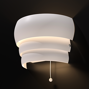 Elegant Metal Sconce: GRÖNPLYM 3D model image 1 