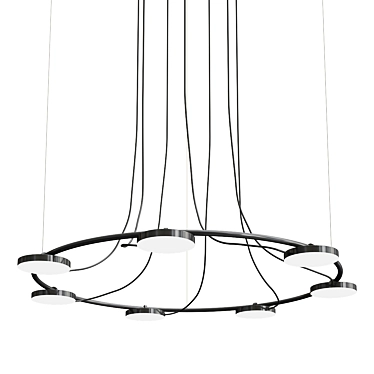 Elegant CARY Chandelier Illuminates with Style 3D model image 1 